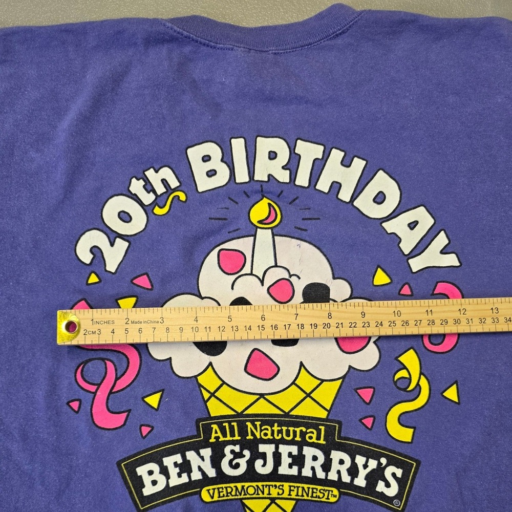 Vintage 1998 Ben & Jerry's Free Cone Day T Shirt Single Stitch USA XL - Picture 11 of 11